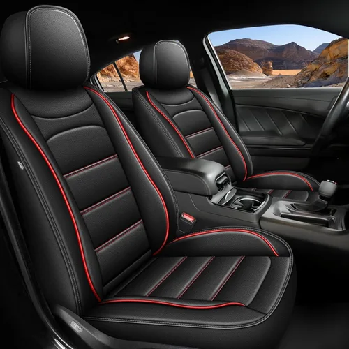 Vista 9 de AOMSAZTO - Fundas impermeables de cuero para asientos de auto, ajuste personalizado para 2009-2025 Dodge Ram 1500 2500 3500, cabina tripulación