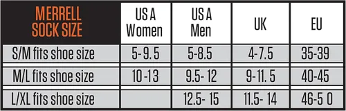 Vista 2 de Merrell Calcetines de compresión graduados para hombre y mujer OTC con tecnología CoolMax y ThermoLite