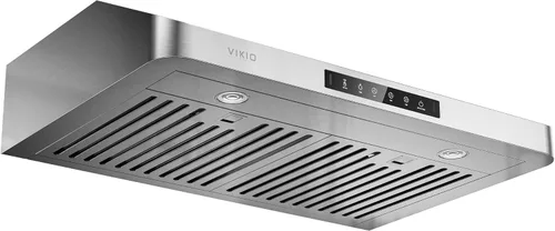 Vista 12 de VIKIO HOME Campana extractora de acero inoxidable de 30 pulgadas, 900 CFM máximo, filtro de malla de aluminio de 5 capas, luces LED y controles