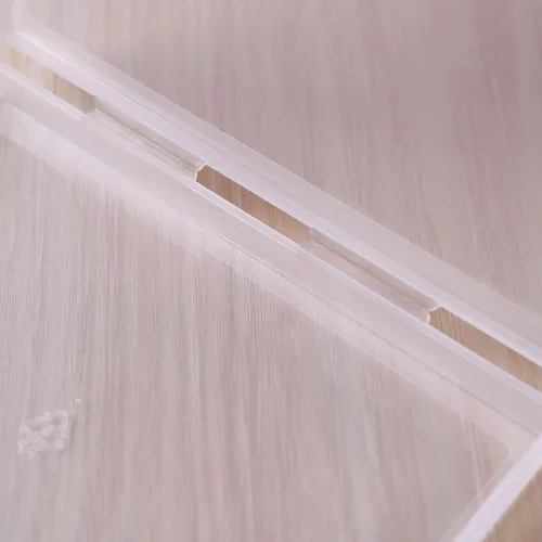 Vista 5 de Paialco B5 Caja de almacenamiento de plástico transparente, 7 x 10 pulgadas soporte plano para cuentas/herramientas/cartas/papeles