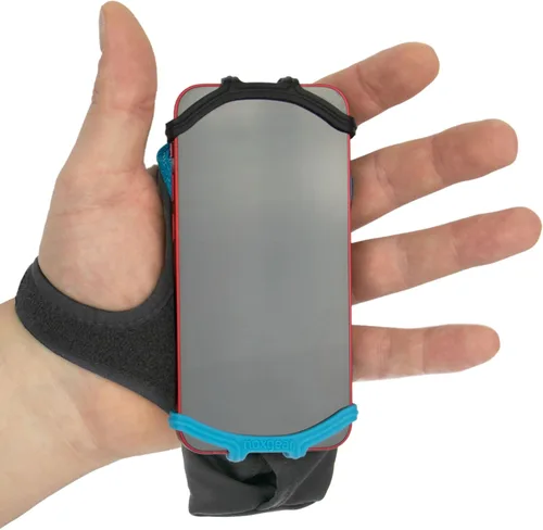 Vista 14 de Noxgear Soporte de mano para teléfono - Soporte de agarre de mano con llavero y ranura para tarjetas para correr, trotar y hacer ejercicio