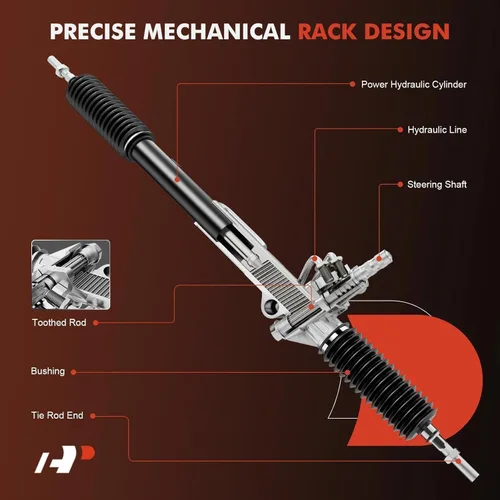 Vista 4 de A-Premium - 3 piezas de cremallera y piñón de dirección hidráulica compatibles con Chevrolet Silverado 1500 y GMC Sierra 1500, 2007 2008 2009 2010
