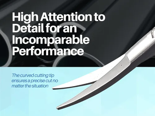 Vista 2 de ARTMAN INSTRUMENTS Micro tijeras curvadas de 5.5 pulgadas, estilo Castroviejo, de acero inoxidable de primera calidad, tijeras para cortar puntadas