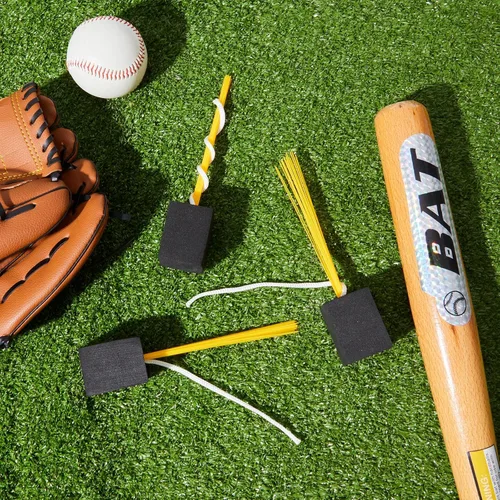 Vista 7 de Deekin 4 tapones de base, tapones de base de anclaje, equipo de mantenimiento de campo de béisbol, accesorios de béisbol para campo de pelota