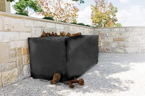 Cubiertas resistentes para caja de cubierta, cubierta de caja de cubierta para exteriores para todas las estaciones (negro, grande)