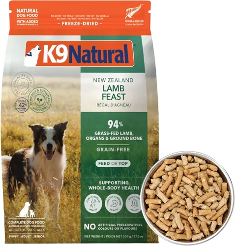 Vista 18 de K9 Natural - Alimento liofilizado para perros sin granos - Pollo, 4 libras
