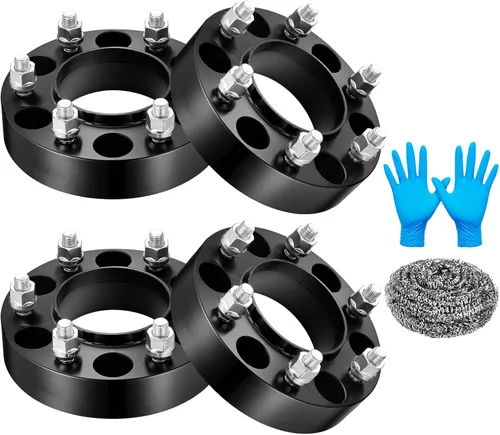 Vista 25 de BDFHYK Espaciadores de rueda de 6 x 135 mm, espaciador de rueda central de 1.25 pulgadas compatible con Lincoln Navigator F150 Expedition Lobo