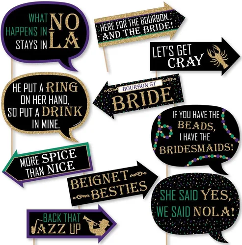 Vista 14 de Funny Bride Tribe - Kit de accesorios para cabina de fotos para despedida de soltera y despedida de soltera, 10 piezas