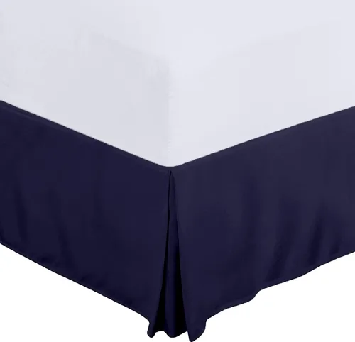 Vista 80 de eBeddy Linens 1 falda de cama de algodón egipcio de 800 hilos, tamaño individual de 39 x 75 a 14 pulgadas, caída y caída, fácil de lavar, resistente