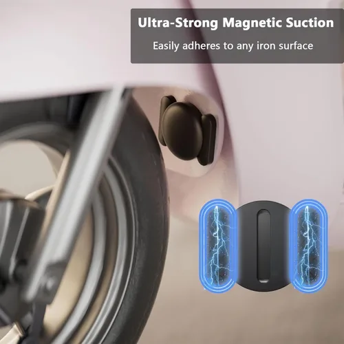 Vista 2 de Dispositivo rastreador para vehículos, 1 mini rastreador de automóvil oculto con funda magnética, sin tarifa mensual, GPS en tiempo real, funciona