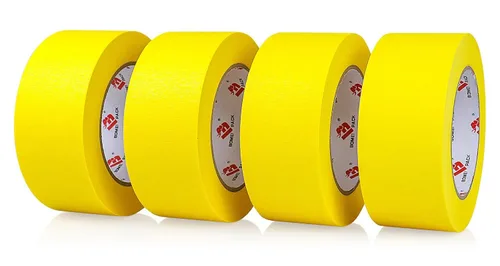 Vista 10 de BOMEI PACK Cinta de Pintor Azul de 2'', Cinta de Pintura de 2 pulgadas x 55 Yardas (220 Yardas Totales) 4 Rollos Cinta de Pintor Azul Cinta