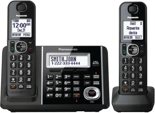 Vista 3 de Teléfono fijo con banda de frecuencia Dect kx-tgf340b Panasonic, Negro