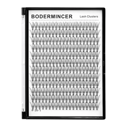 Vista 11 de Bodermincer Extensión de pestañas 240 unidades, rizado D, 10D+20D+30D, 10-16 mm/12-18 mm mezclado, racimo individual de pestañas postizas