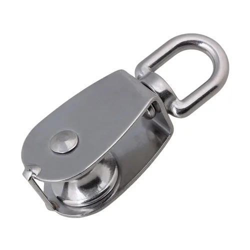 Vista 3 de Polea para alambre de acero inoxidable de 25 mm BQLZR M25, cuerda de giro 304