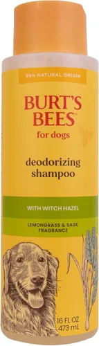 Burt's Bees for Pets Champú desodorizante para perros con hamamelis, fórmulas de origen 95% natural, champú desodorizante para perros, suave para