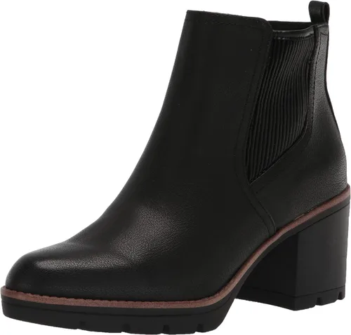Naturalizer Womens Madalynn Gore Lug Sole Heeled Ankle Bootie
