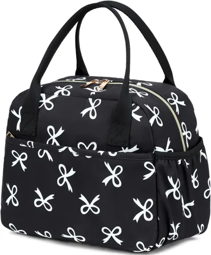 Vista 26 de CAMTOP Lonchera para mujer, bolsa de almuerzo aislada, lonchera con hielera térmica, a prueba de fugas, con diseño acolchado, bolsa de almuerzo