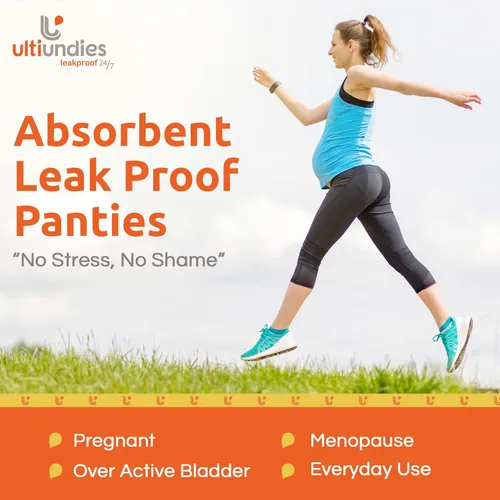 Vista 4 de Brief - Ropa interior modal para incontinencia para mujer, bragas reutilizables a prueba de fugas con absorción de luz, color piel