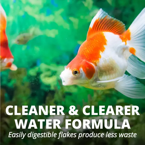 Vista 8 de Tetra Goldfish Flakes, dieta nutricionalmente equilibrada para peces de acuario, copos enriquecidos con vitamina C, 0.42 onzas