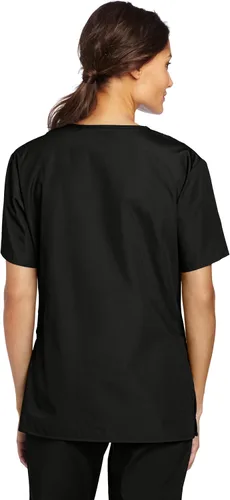 Vista 2 de Bata quirúrgica para mujer Wonderwink con 5 bolsillos y cuello en V