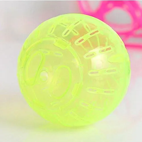 Vista 7 de Giveme5 Paquete de 3 mini bolas de ejercicio de plástico de 4 pulgadas para lindos ratones de hámster, jerbo, rata, ratón, juguete para correr