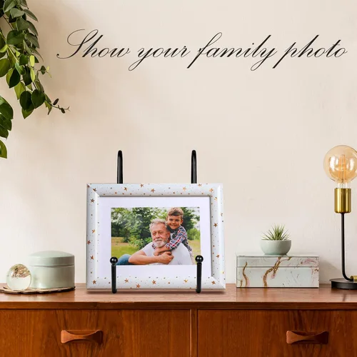 Vista 5 de 12 soportes de placa para exhibición de metal soporte de caballete de fotos soporte de libro soporte de placa para caballetes de exhibición