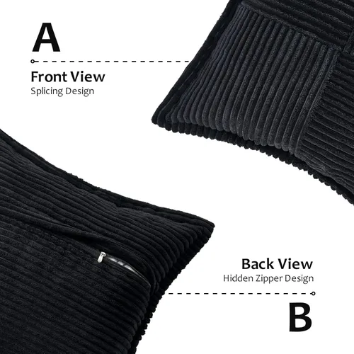 Vista 3 de Topfinel Juego de 2 fundas de almohada occidentales de 16 x 16 pulgadas, almohadas texturizadas para sofá, cama, sala de estar, cojín cuadrado a