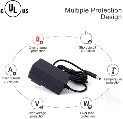 Vista 3 de [Listado UL] Cargador de fuente de alimentación Maxson de 15 V 2 A (entrada CA 100 V-240 V, salida CC 15 voltios 2 amperios 30 vatios) Adaptador