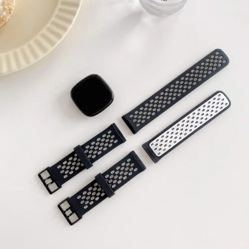 Vista 3 de Seleek Bandas de Reemplazo Compatibles con Fitbit Versa 3 / Versa 4 / Sense/Sense 2, Correas de Pulsera de Fitness de Accesorio Ajustable