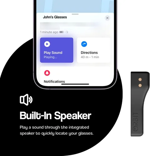 Vista 5 de ORBIT x Gafas - Encuentra tus gafas y Apple Find My (solo iOS), Rastreador de gafas - No compatible con Android