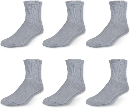 Vista 7 de NEW YORK AVE Calcetines de algodón diabético para hombre, ajuste holgado, parte superior sin ataduras, parte inferior de cojín circulatorio