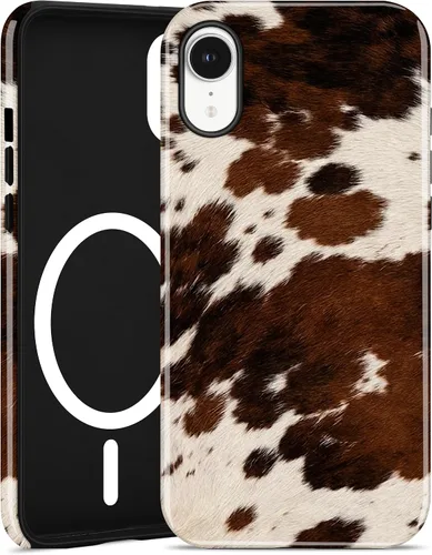 Vista 69 de Jusy Funda magnética Zebra para iPhone XR, color negro