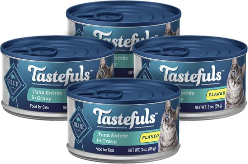 Vista 33 de Blue Buffalo Tastefuls - Latas de comida húmeda natural para gatos, estilo desmenuzado, entrada de pollo en salsa, latas de 3 oz (paquete de 4)
