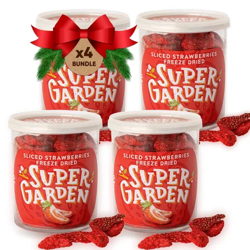 Vista 10 de Frambuesas secas congeladas en trozos - Frambuesas liofilizadas, chips de frambuesa congelada para hornear, fruta liofilizada, frambuesas secas sin