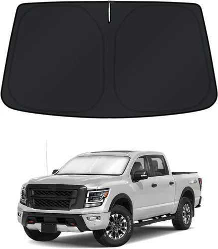 Vista 92 de KUST Parasol para parabrisas para Volkswagen VW Taos 2022-2025 2026, accesorios para ventana, protector de visera solar, plegable, bloquea los rayos