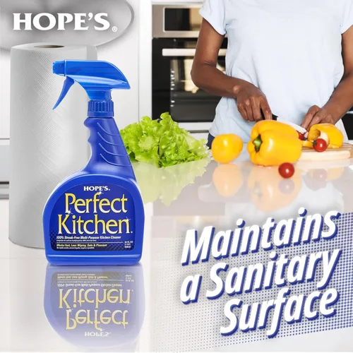 Vista 4 de HOPE'S Limpiador de cocina perfecto, 32 onzas, aerosol de limpieza de cocina multiusos, fórmula sin residuos, corta grasa, limpieza rápida, seguro
