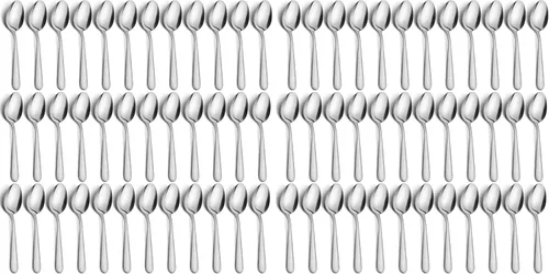 Vista 9 de Juego de 24 cucharas de cena – Cucharas de acero inoxidable de 6.7 pulgadas, cucharas de postre duraderas, cuchara de mesa para el hogar, cocina