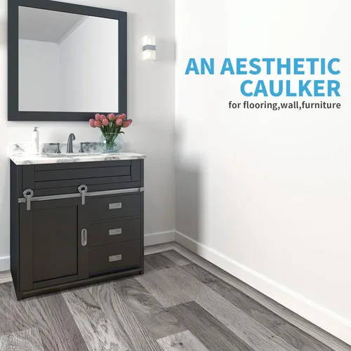 Vista 7 de Art3d Tira de vinilo autoadhesiva para unir huecos del piso, umbrales de alfombra, 10 pies, 1.57 pulgadas, gris