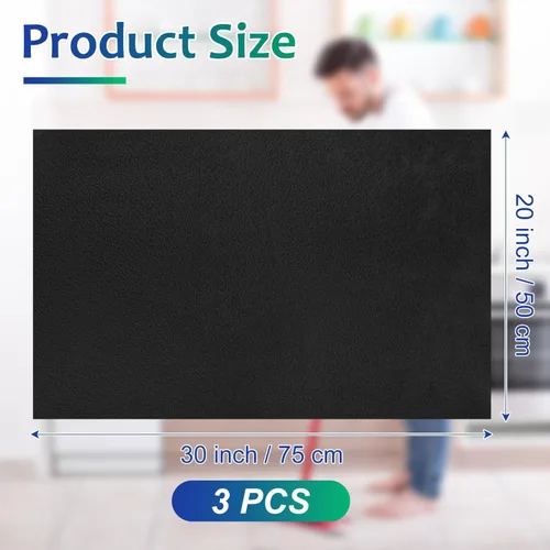 Vista 2 de Newwiee 3 paños de limpieza de microfibra extra grandes de 30 x 20 pulgadas, lavables y reutilizables, sin manchas, sin pelusas, para limpiar