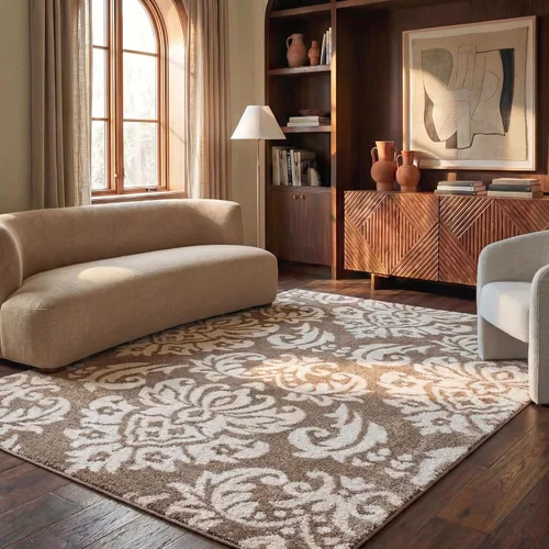 Safavieh Tapete Colección Florida afelpada SG460-1311 Tapete afelpado de pasillo, Polipropileno Beige / Crema