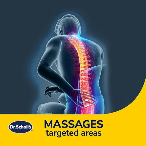 Vista 2 de Dr. Scholl's Max Support Cojín lumbar con infusión de carbón para automóvil, camión, SUV, color negro