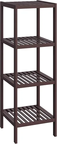 Vista 18 de SONGMICS Estantería de almacenamiento de bambú, estantería de 5 niveles, multifuncional, en la entrada, baño, sala de estar, balcón, cocina, 10.2 x