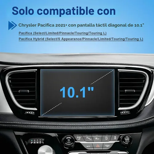 Vista 2 de Protector de pantalla Pacifica mate antirreflejos 2021-2026, para Chrysler Pacifica (Select/Limited/Pinnacle/Touring) Pantalla táctil de 10.1
