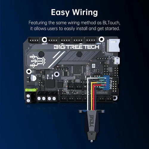 Vista 5 de BIQU MicroProbe V2.0 + Soporte de montaje B1/H2/Ender-3/Ender-3 V2 Kit de sensor de nivelación de cama automática 3D Herramienta de nivelación