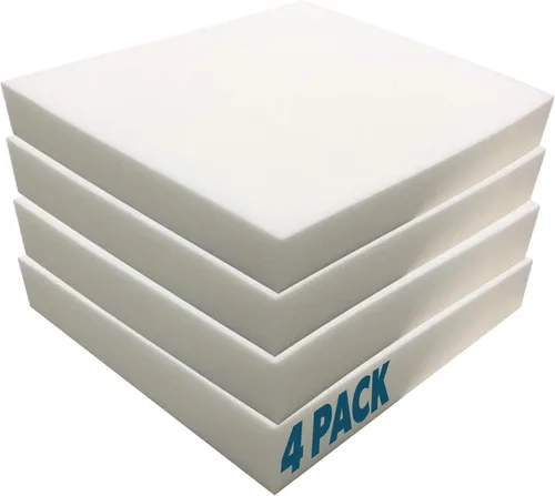 Vista 15 de Foamma Espuma viscoelástica de gel de 4 x 24 x 24 pulgadas con base de alta densidad, alivio de presión de enfriamiento, relleno de cojín para sofás