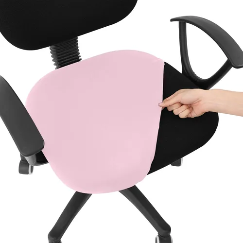 Vista 34 de Smiry Fundas de asiento impresas para silla de computadora de oficina, ajuste elástico, universal para silla giratoria de escritorio, lavables, Beige