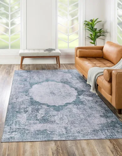 Vista 24 de Unique Loom Yara Collection - Alfombra Nayer (2' x 3' 1" Rectángulo, Gris Marfil)