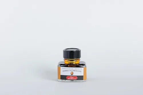 Vista 2 de Tinta para pluma estilográfica Herbin - Botella embotellada de 30 ml - Ambre de Birmanie