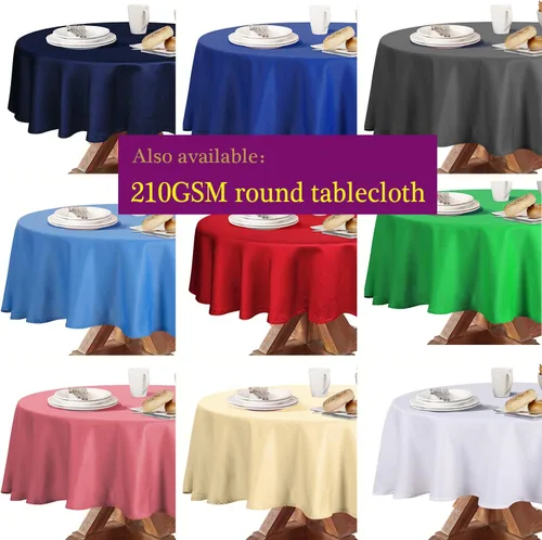 Vista 6 de Obstal 210GSM Rectangle Table Cloth - Heavy Duty Water Resistance Microfiber Tablecloth, Decorative Fabric Table Cover for Outdoor and