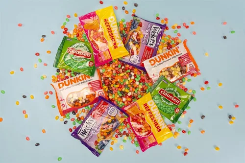 Vista 7 de Dunkin' - Caramelos de gelatina con sabor a café helado, paquete de 2, aperitivos y dulces de Frankford Candy